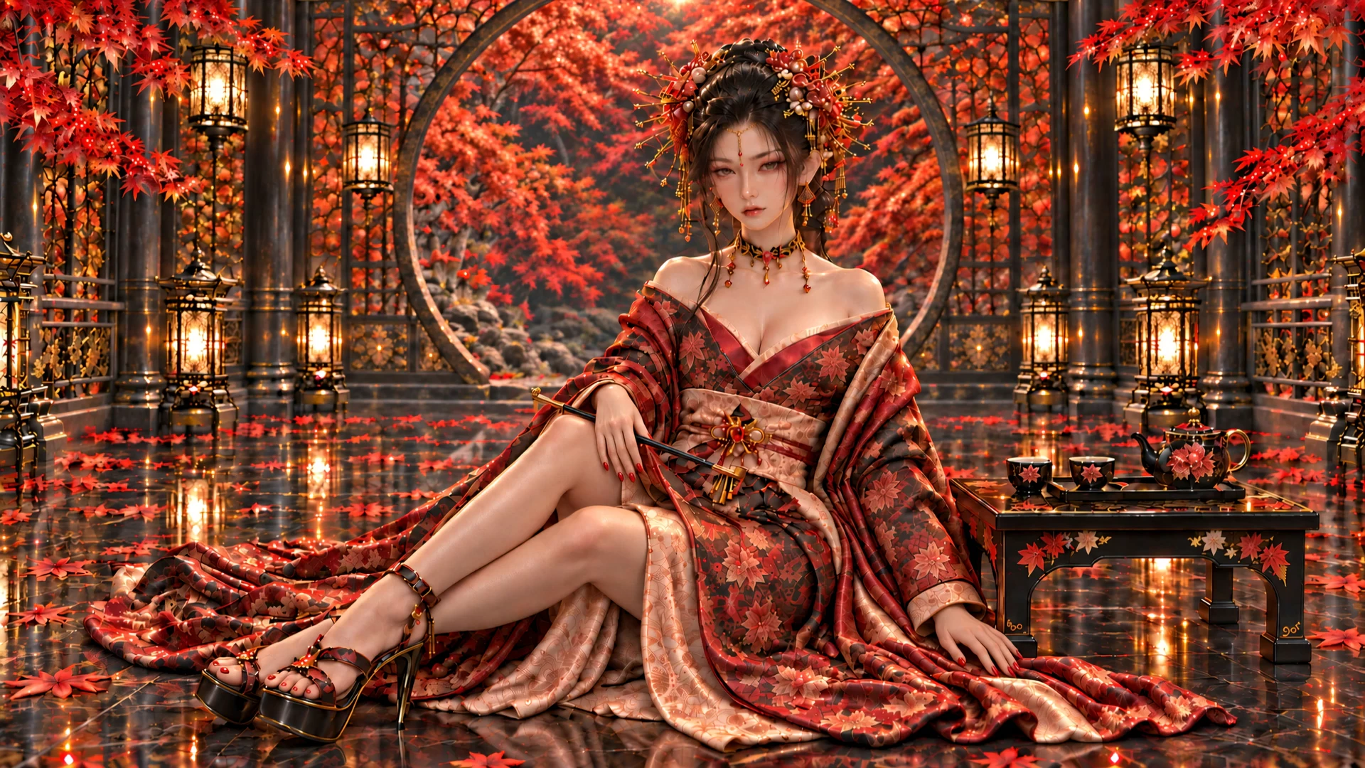 紅葉待機畫面